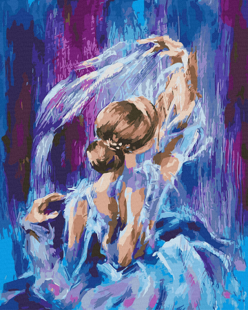 Picturi pe numere - Set pictura pe numere, cu sasiu, Dans, 40x50 cm