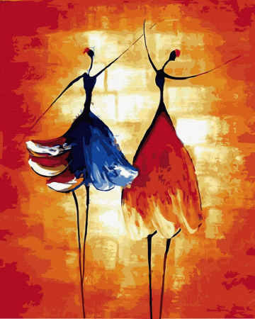 Set pictura pe numere, cu sasiu, Limbajul sufletului, 40x50 cm [0]