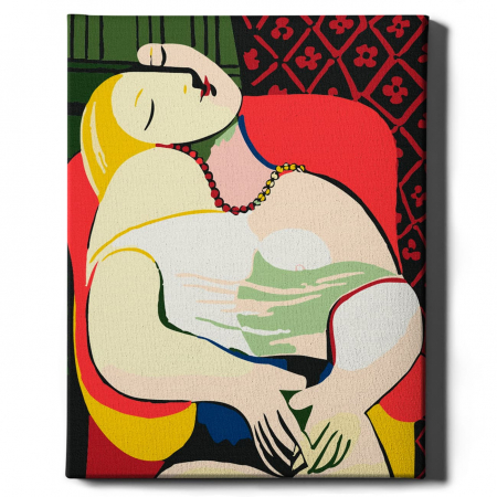 Set pictura pe numere, cu sasiu, Visul - Picasso, 40x50 cm [1]