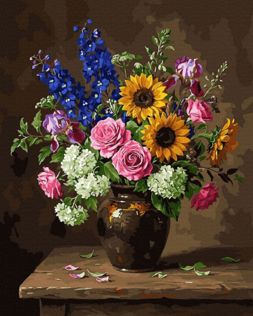 Picturi pe numere - Set pictura pe numere, cu sasiu, Lumina din intuneric, 40x50 cm