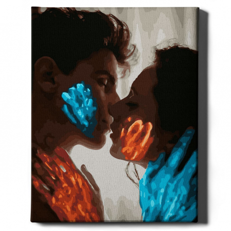 Set pictura pe numere, cu sasiu, Atingerea ta, 40x50 cm [1]