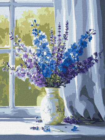 Picturi pe numere dimensiuni mici și medii – ușor de realizat, perfecte pentru orice spațiu - Set pictura pe numere, cu sasiu, Moment de inspiratie, 30x40 cm