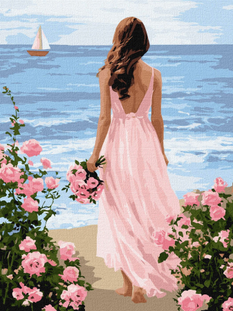 Picturi pe numere dimensiuni mici și medii – ușor de realizat, perfecte pentru orice spațiu - Set pictura pe numere, cu sasiu, Mare si culori pastel, 30x40 cm