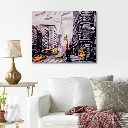 Pictura pe Numere, cu sasiu, Metropola, 40x50 cm [4]