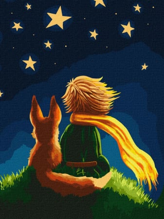 Dimensiuni medii si mici - Set pictura pe numere, cu sasiu, Micul Print - Elena Schweitzer, 30x40 cm