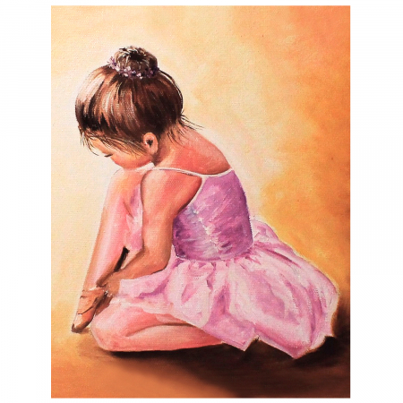 Set pictura pe numere, cu sasiu, Balerina baby [0]