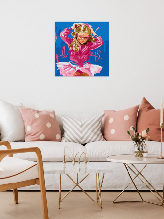 Set pictura pe numere, cu sasiu, Bezea, 50x50 cm [1]