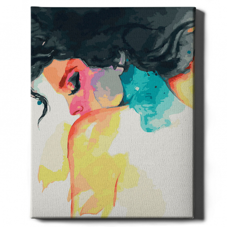 Set pictura pe numere, cu sasiu, Portret pastel, 40x50 cm [1]