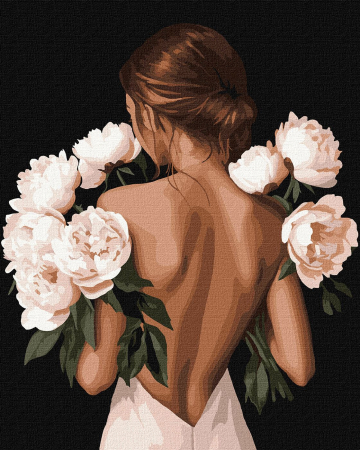 Set pictura pe numere, cu sasiu, In bratele naturii - culori metalizate, 40x50 cm [0]