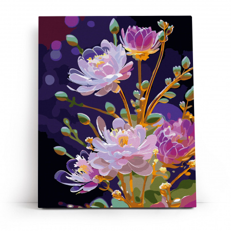 Set pictura pe numere, cu sasiu, Trezire, 40x50 cm [1]