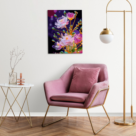 Set pictura pe numere, cu sasiu, Trezire, 40x50 cm [4]