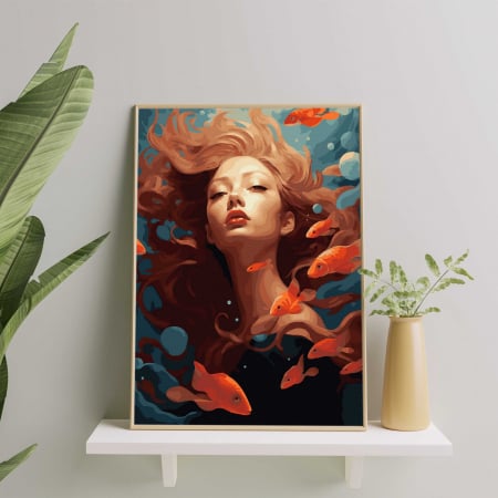 Set pictura pe numere, cu sasiu, Prieteni tacuti, 40x50 cm [3]