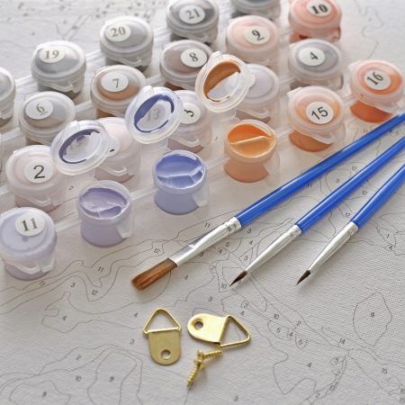 Set pictura pe numere, cu sasiu, Condimente, 40x50 cm [4]