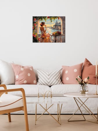 Set pictura pe numere, cu sasiu, Vise de vara, 40x50 cm [1]