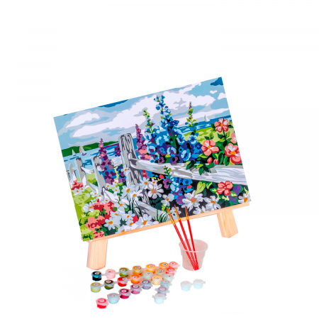 Set pictura pe numere, cu sasiu, Marginea satului [1]