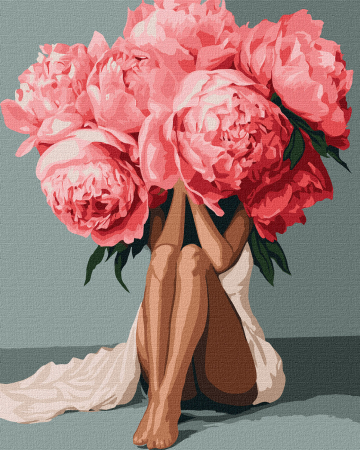 Dimensiune clasica 40x50cm - Set pictura pe numere, cu sasiu, Eleganta, 40x50 cm