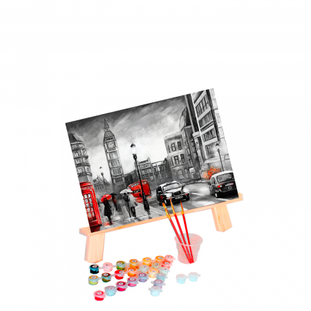Pictura pe numere, cu sasiu, London in the Rain [1]