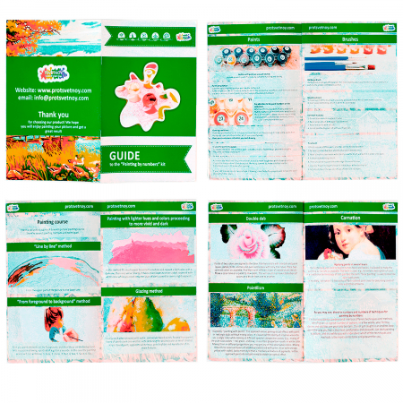 Pictura pe numere, cu sasiu, Peisaj langa Lac [3]