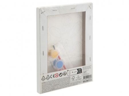 Set pictura pe numere, cu sasiu, pentru copii, Iepuras de Pasti, 15x20 cm [1]