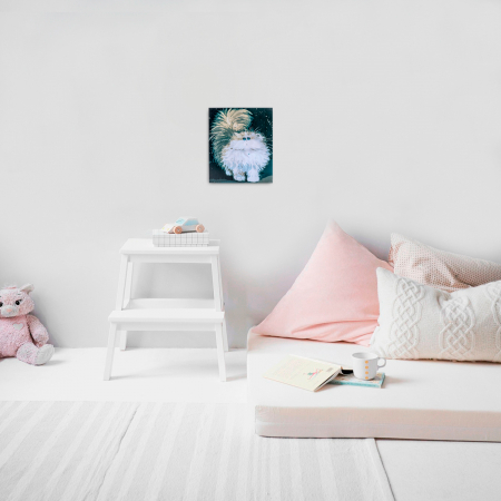 Pictura pe Numere, cu sasiu, Pisica Pufoasa, 30x40 cm [5]