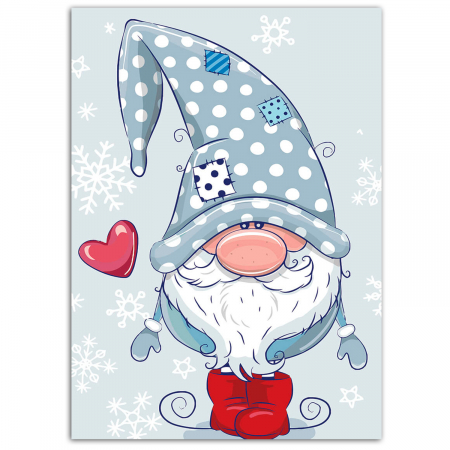 Pictura pe numere, cu sasiu, Pitic, 20x30 cm [0]