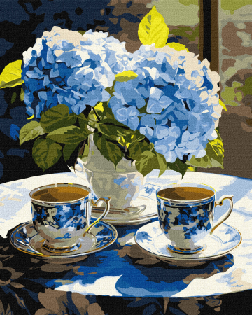 Picturi pe numere - Set pictura pe numere, cu sasiu, Compozitie delicata, 40x50 cm