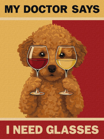 Picturi pe numere dimensiuni mici și medii – ușor de realizat, perfecte pentru orice spațiu - Set pictura pe numere, cu sasiu, Poster - Puddle miop, 30x40 cm