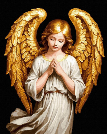 Picturi pe numere 40x50 cm – modele variate pentru toate gusturile - Set pictura pe numere, cu sasiu, Prezenta aurie, 40x50 cm