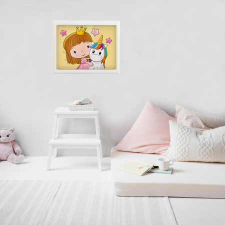 Printesa cu puiul de unicorn 20x30 cm [4]