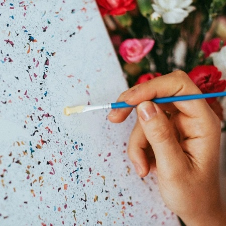 Set pictura pe numere, cu sasiu, Sakura, 40x50 cm [2]