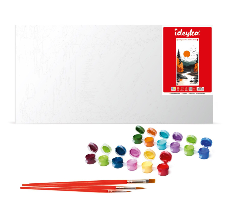 Set pictura pe numere, cu sasiu, Forme elegante, 40x80 cm [1]