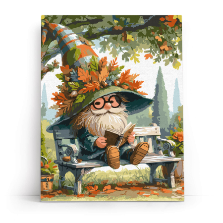 Set pictura pe numere, cu sasiu, Poveste din padure, 30x40 cm [1]