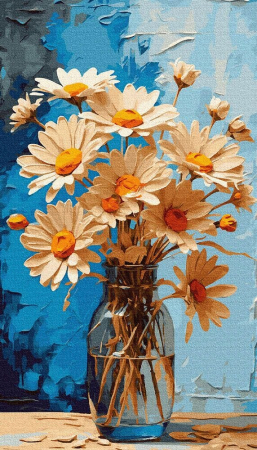 Picturi pe numere - Set pictura pe numere, cu sasiu, Promisiunea soarelui, 40x70 cm