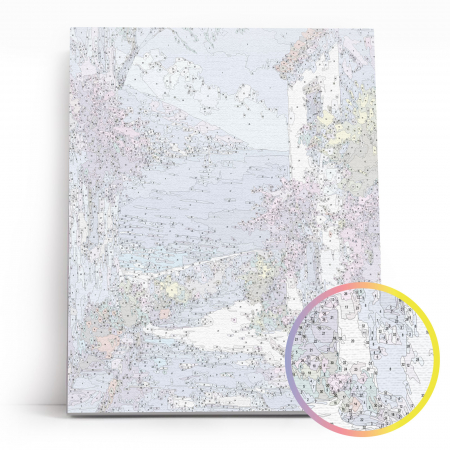Set pictura pe numere, cu sasiu, Vis mediteranean, 40x50 cm [3]
