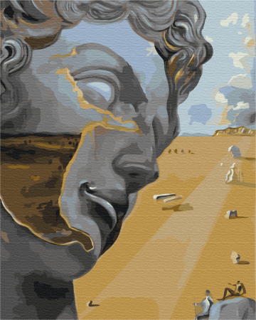 Set pictura pe numere, cu sasiu, Studiu dupa sculputa Giuliano de Medici [0]