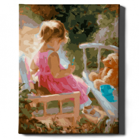 Set pictura pe numere, cu sasiu, Inocenta, 40x50 cm [1]