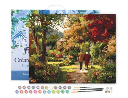 Set pictura pe numere, cu sasiu, Toamna iubirii, 40x50 cm [1]