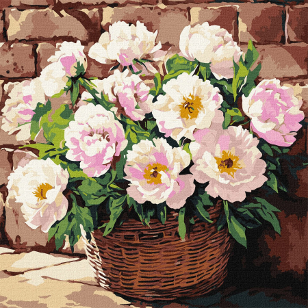 Picturi pe numere - Set pictura pe numere, cu sasiu, Aroma delicata, 40x40 cm