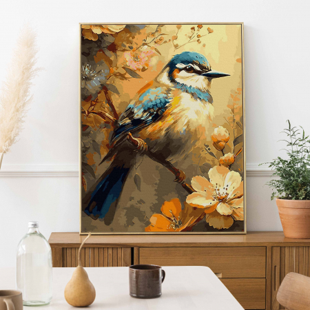 Set pictura pe numere, cu sasiu, Pitigoi, 40x50 cm [2]