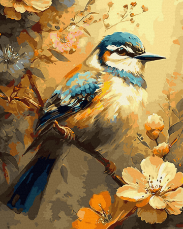 Picturi pe numere - Set pictura pe numere, cu sasiu, Pitigoi, 40x50 cm