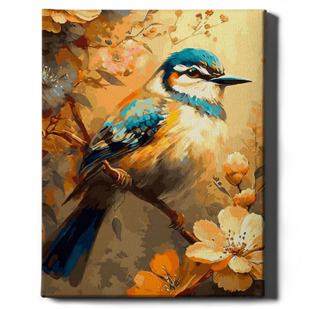 Set pictura pe numere, cu sasiu, Pitigoi, 40x50 cm [1]