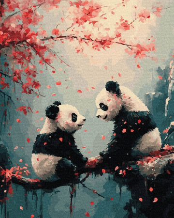 Dimensiune clasica 40x50cm - Set pictura pe numere, cu sasiu, Echilibru, 40x50 cm