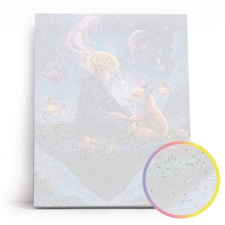 Set pictura pe numere, cu sasiu, Calatorie spre stele, 40x50 cm [2]