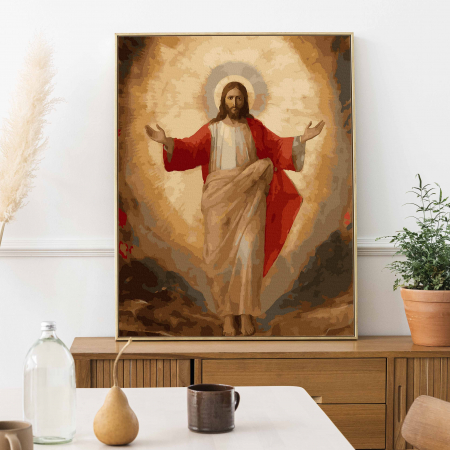 Set pictura pe numere, cu sasiu, Milostenia Domnului, 40x50 cm [2]