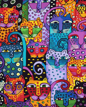 Picturi pe numere - Set pictura pe numere, cu sasiu, Festivalul pisicilor, 40x50 cm