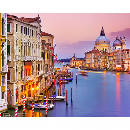 Set pictura pe numere, cu sasiu, Venetia, 40x50 cm [0]