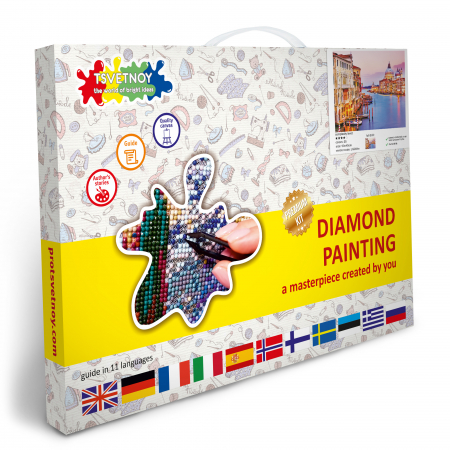 Set pictura pe numere, cu sasiu, Venetia, 40x50 cm [6]