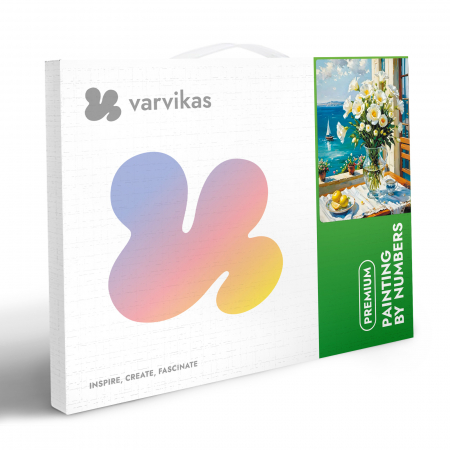 Set pictura pe numere, cu sasiu, Vedere la mare, 40x50 cm [5]