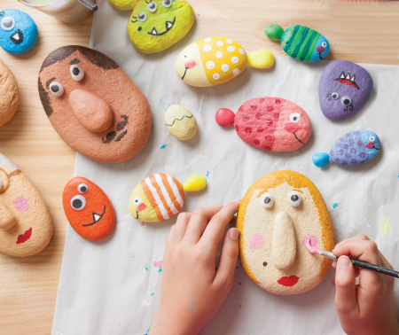 Set pictura pe pietre, 3 buc [6]