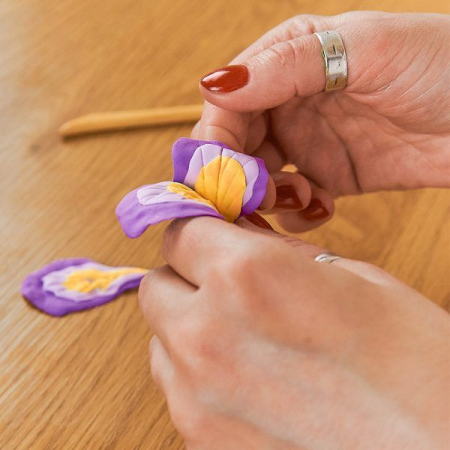 Set pictura senzoriala 3D cu argila usoara, Irisi, 30x40 cm [1]